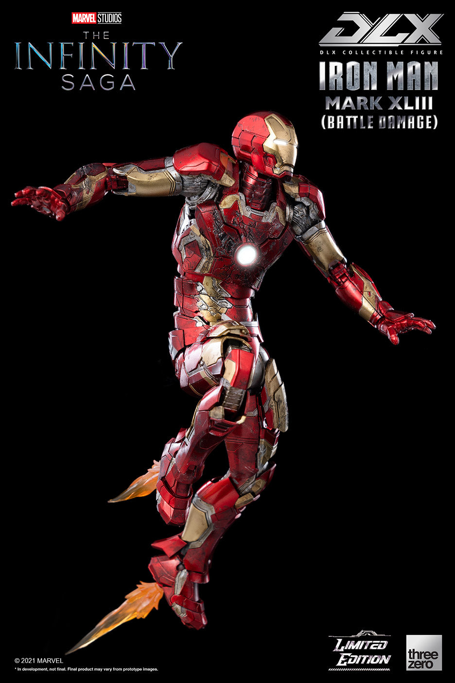 PRE-ORDER Marvel Studios: The Infinity Saga – DLX Iron Man Mark 43 (Battle Damage) [2022-Q4 Release]