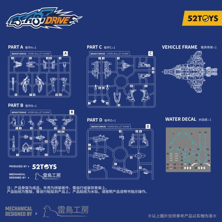 PRE-ORDER Beastbox - BD-02 Hydro Bullet Shark