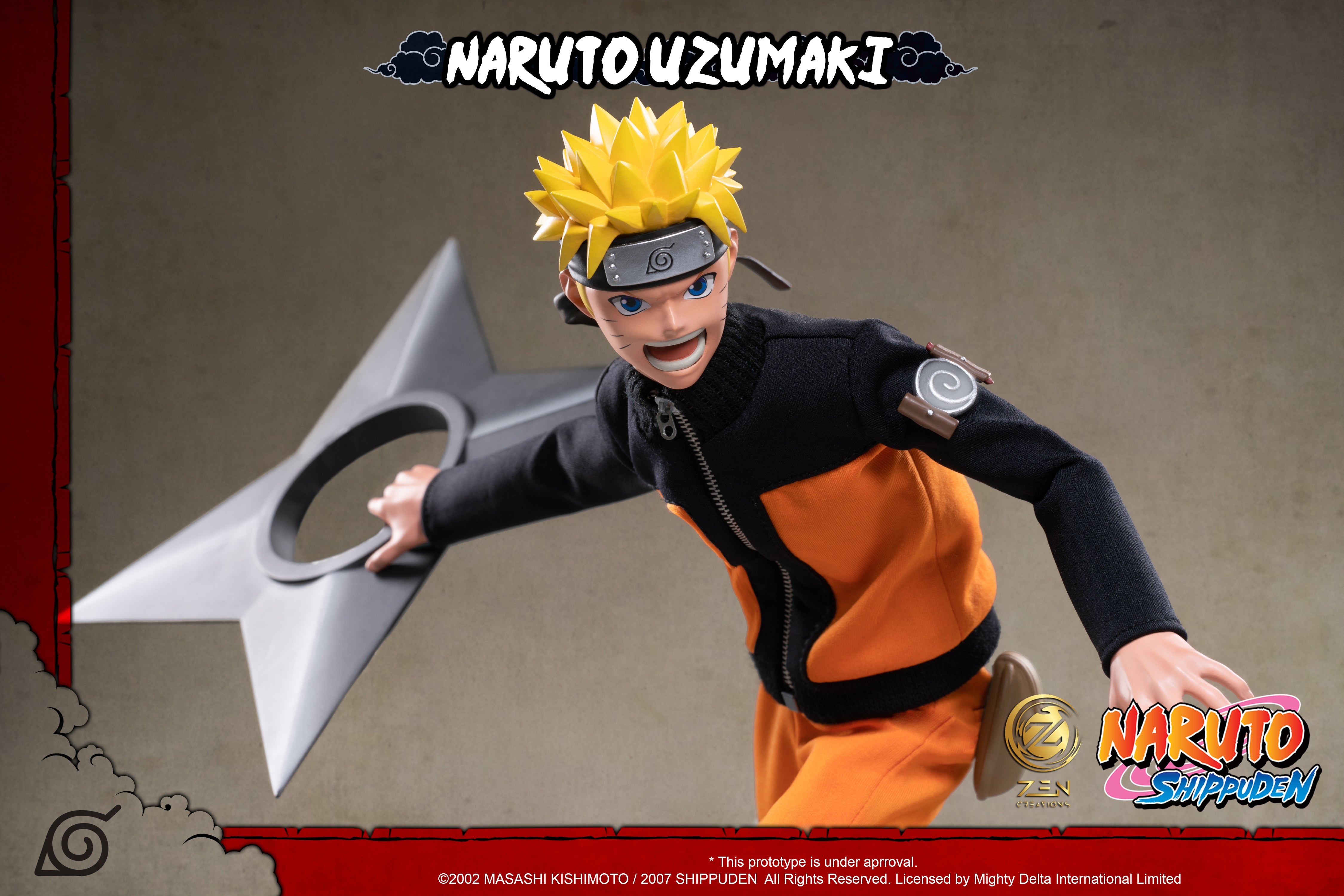 IN-STOCK Zen Creations - Posable Anime Figure 001 - Naruto Shippuden - Naruto Uzumaki: Ultimate Edition 1/6