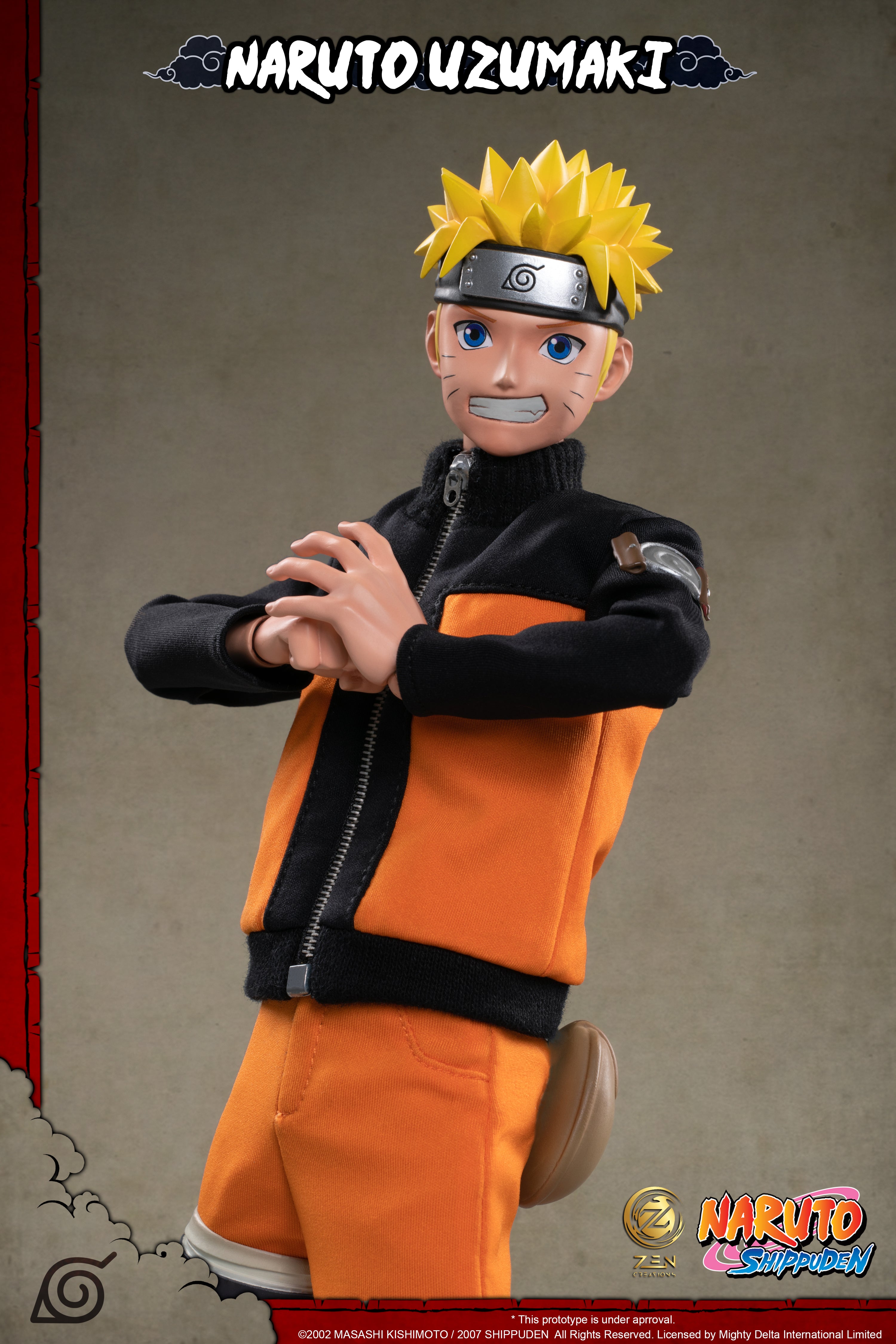 IN-STOCK Zen Creations - Posable Anime Figure 001 - Naruto Shippuden - Naruto Uzumaki: Ultimate Edition 1/6