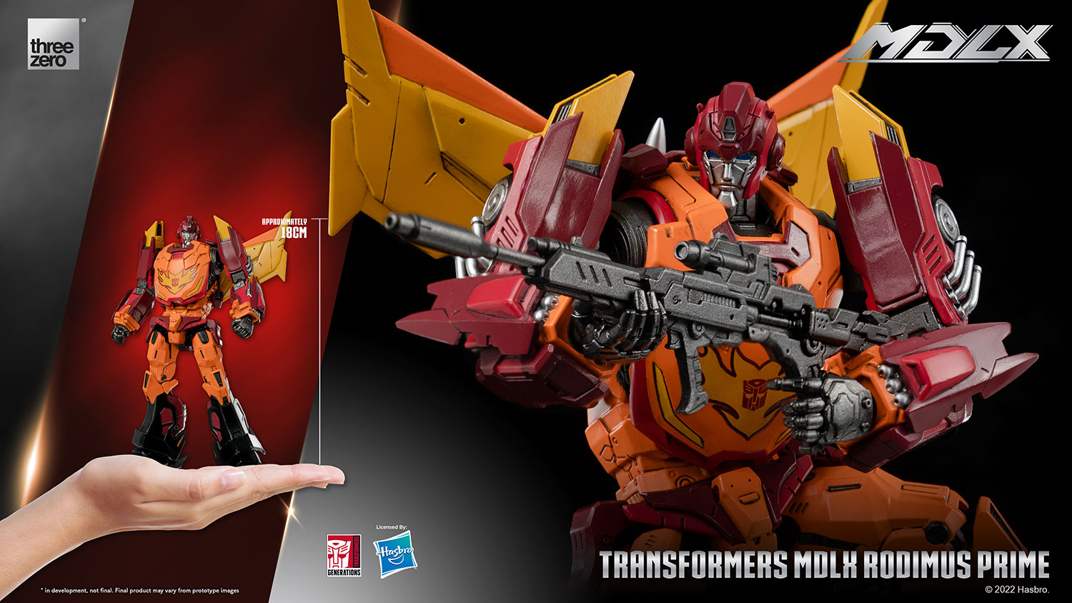 PRE-ORDER Transformers - MDLX Rodimus Prime
