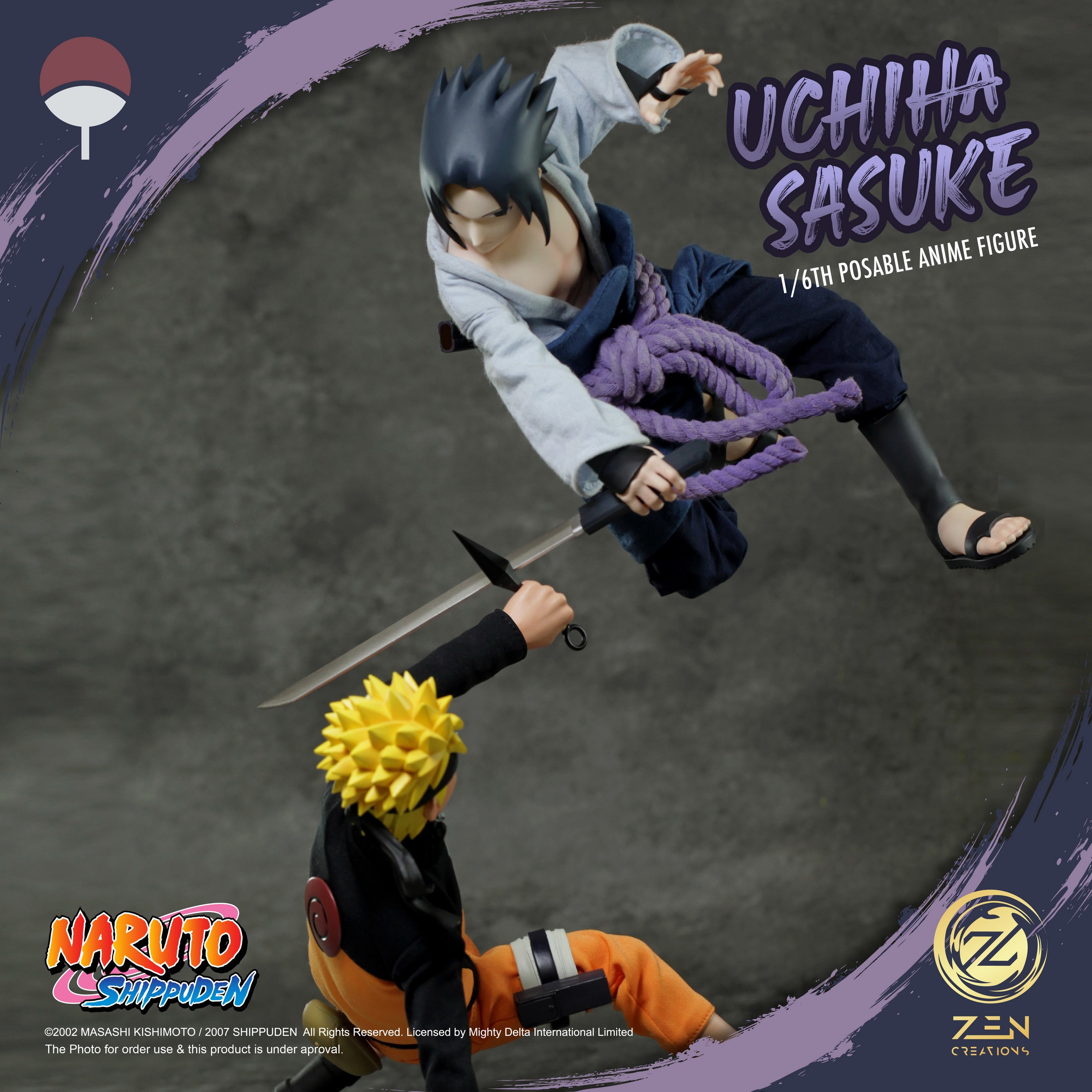 PRE-ORDER Posable Anime Figure - Naruto Shippuden - Uchiha Sasuke 1/6