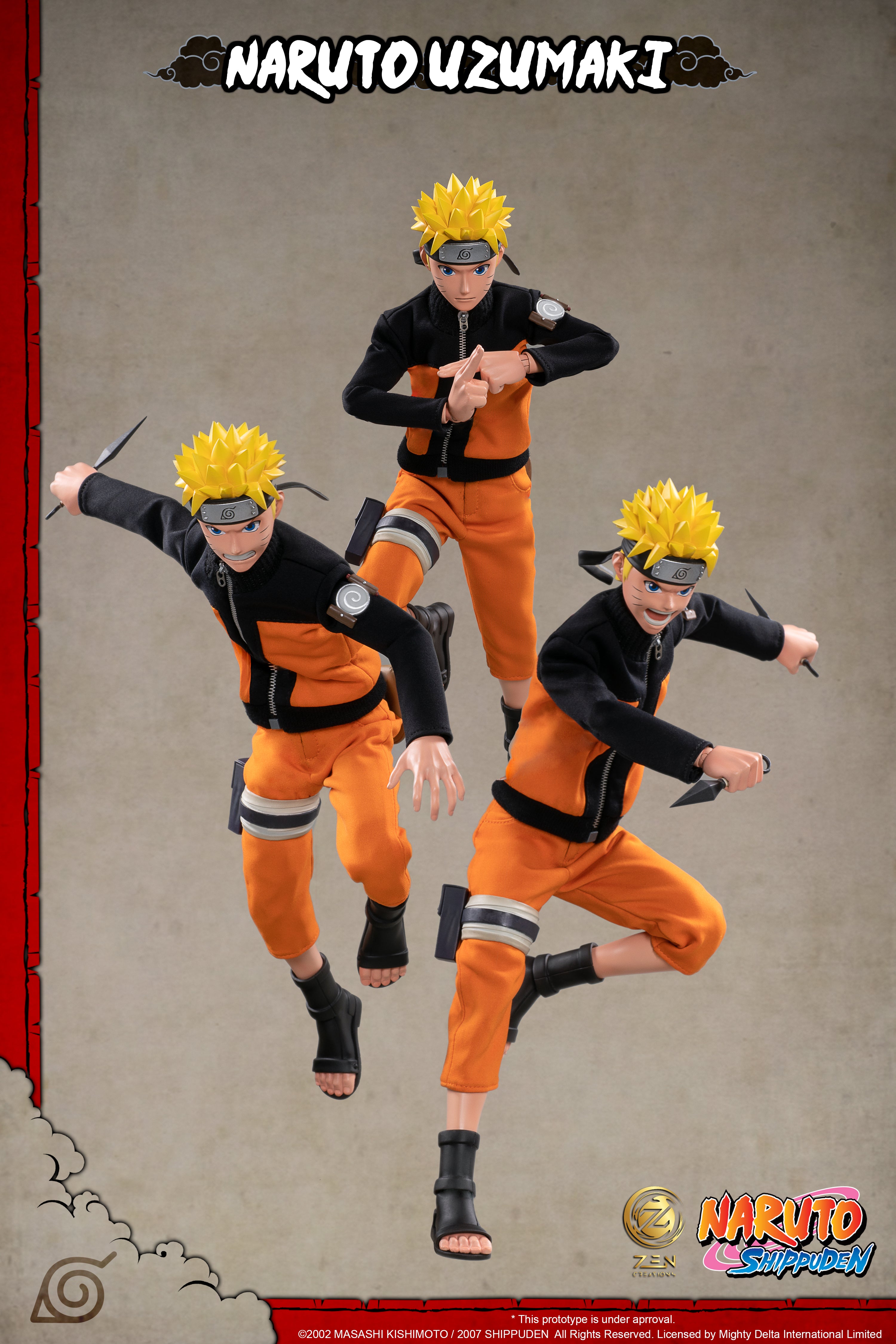 IN-STOCK Zen Creations - Posable Anime Figure 001 - Naruto Shippuden - Naruto Uzumaki: Ultimate Edition 1/6