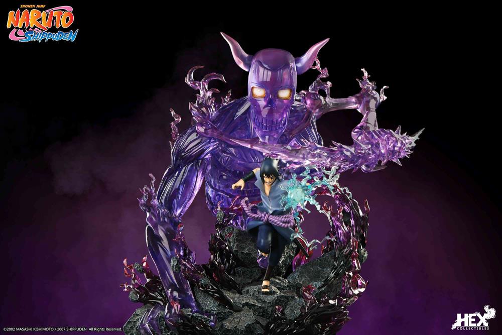 IN-STOCK HEX Collectibles - Naruto Shippuden - Uchiha Sasuke: Kekkei genkai, Mangekyo Sharingan: Susano’o 1/8