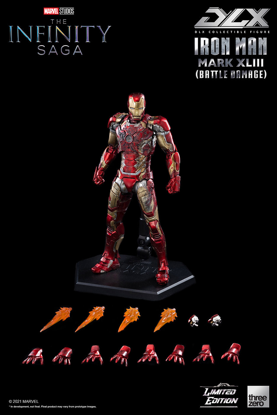PRE-ORDER Marvel Studios: The Infinity Saga – DLX Iron Man Mark 43 (Battle Damage) [2022-Q4 Release]