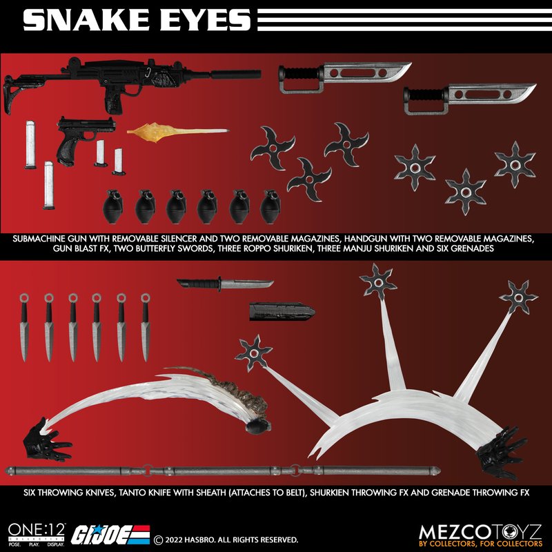 PRE-ORDER One 12 Collective - G.I. Joe - Snake Eyes: Deluxe Edition