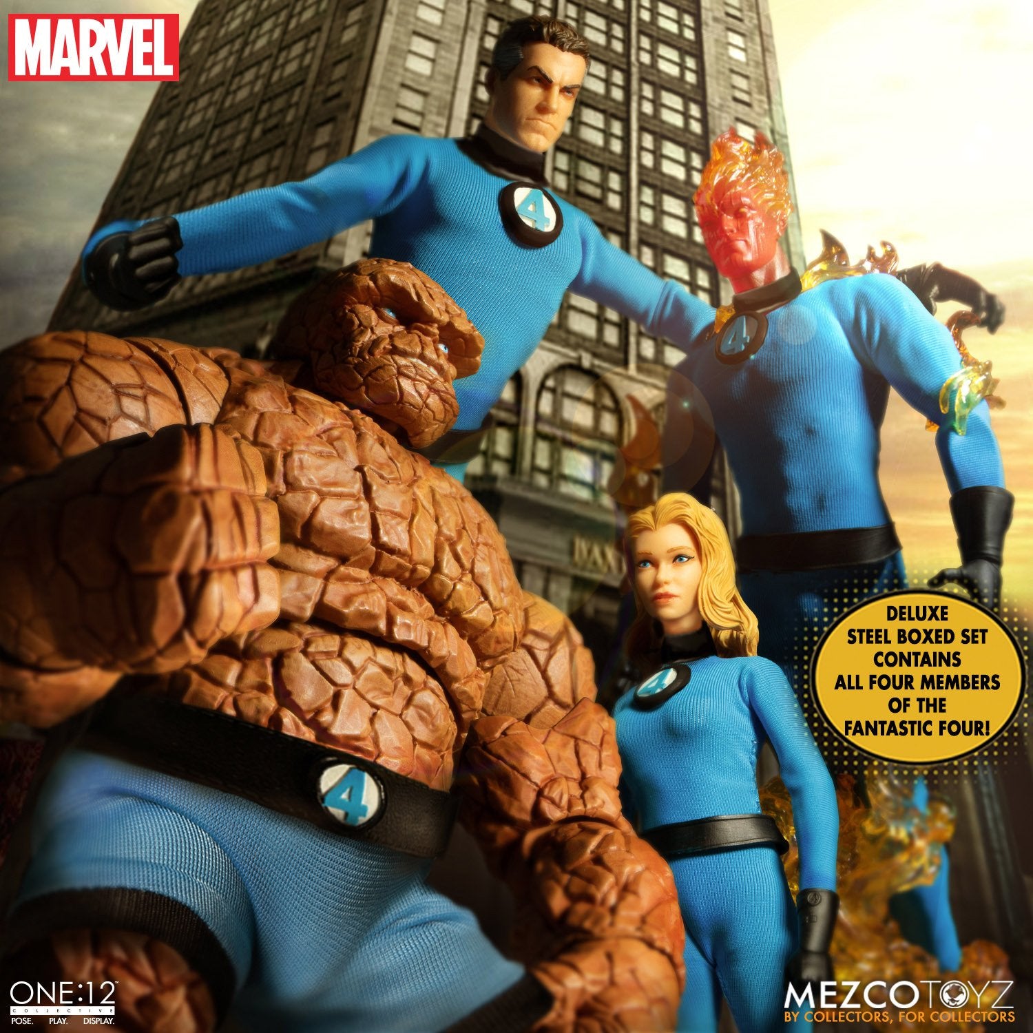 PRE-ORDER One:12 Collective Fantastic Four – Deluxe Steel Boxed Set