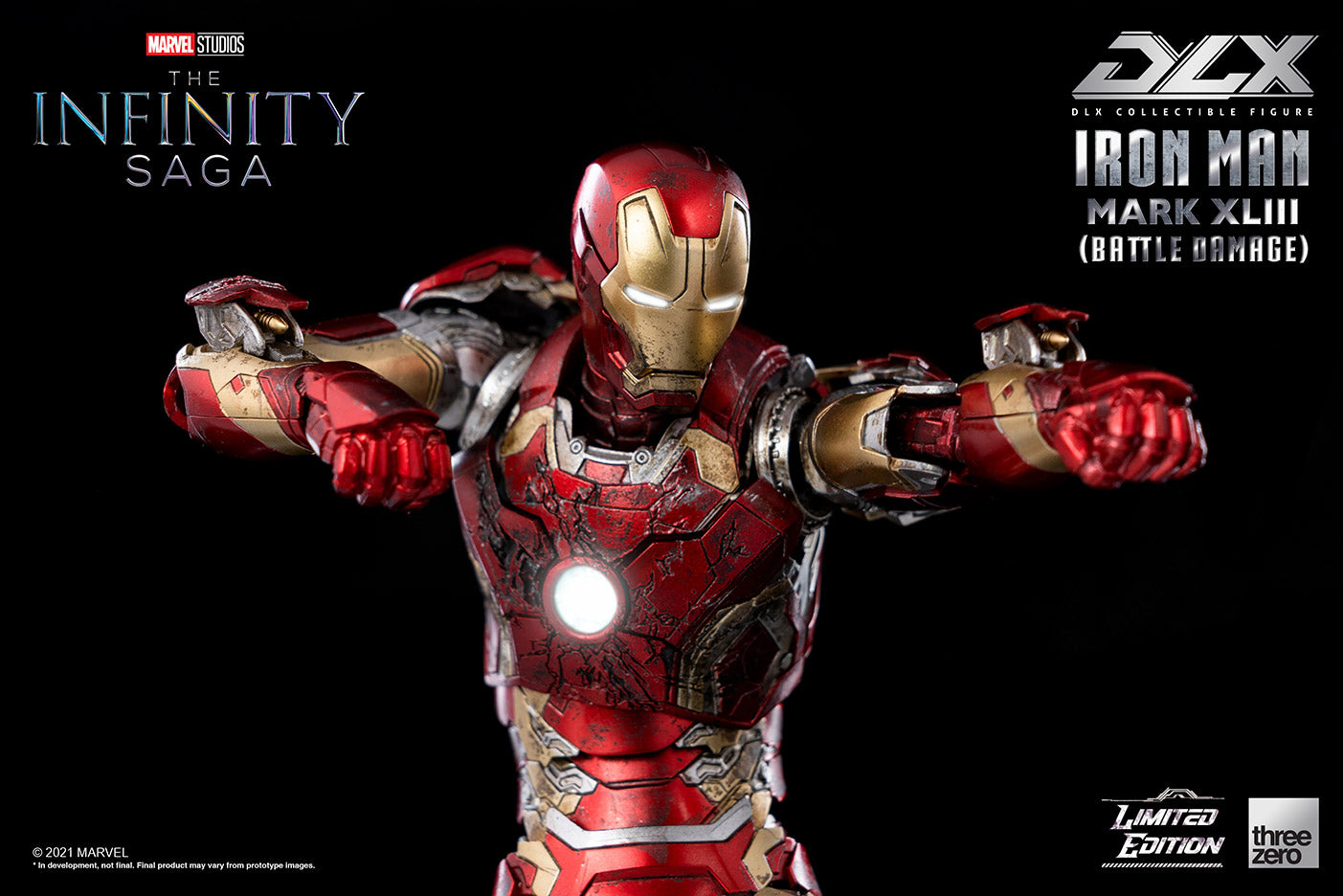 PRE-ORDER Marvel Studios: The Infinity Saga – DLX Iron Man Mark 43 (Battle Damage) [2022-Q4 Release]