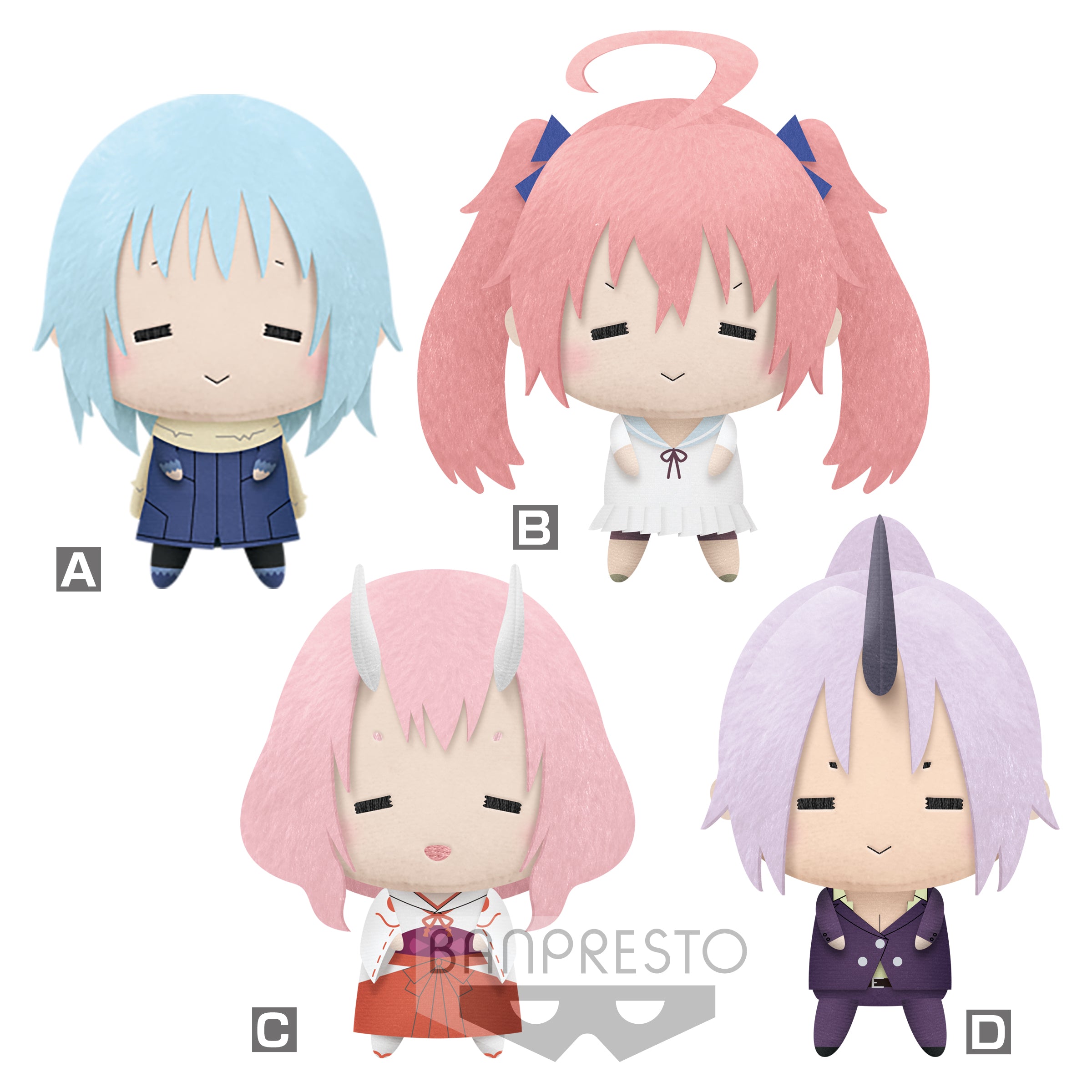 PRE-ORDER That Time I Got Reincarnated as a Slime Plush: Rimuru, Milim, Shuna & Shina
