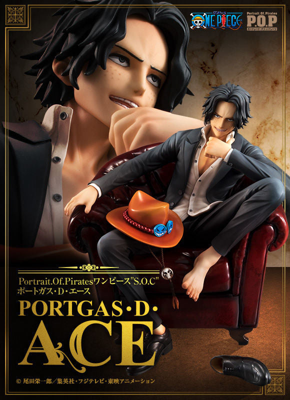 IN-STOCK MegaHouse - Portrait Of.Pirates One Piece S.O.C -  Portgas D. Ace 1/8 [EXCLUSIVE]