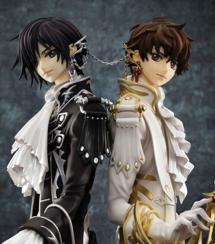 IN-STOCK MegaHouse G.E.M. Code Geass: Lelouch of the Rebellion R2 - Lelouch Lamperouge & Suzaku Kururugi 1/8 [EXCLUSIVE]