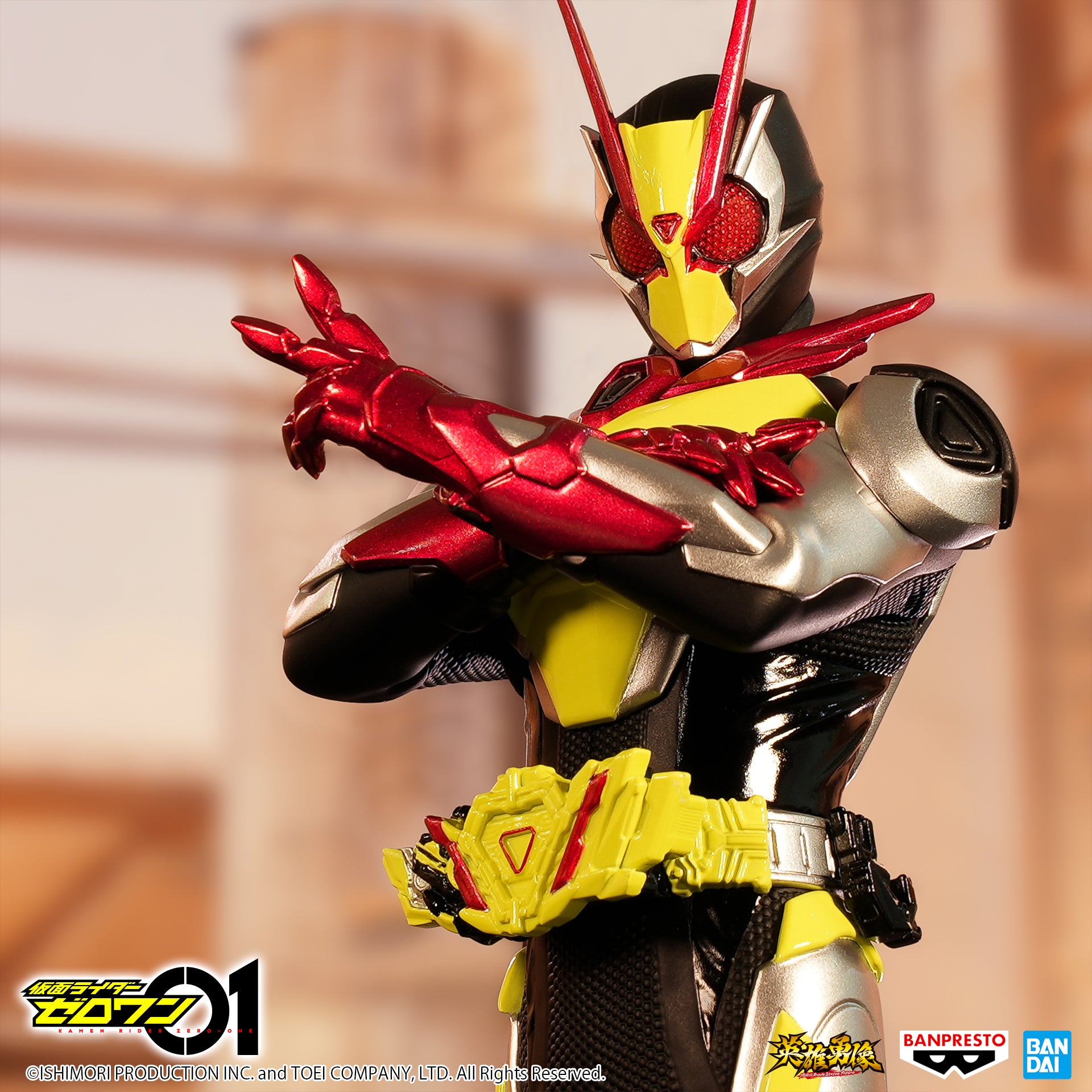 PRE-ORDER Kamen Rider Zero-One Hero's Brave Statue Figure - Kamen Rider Zero-Two: Ver. A