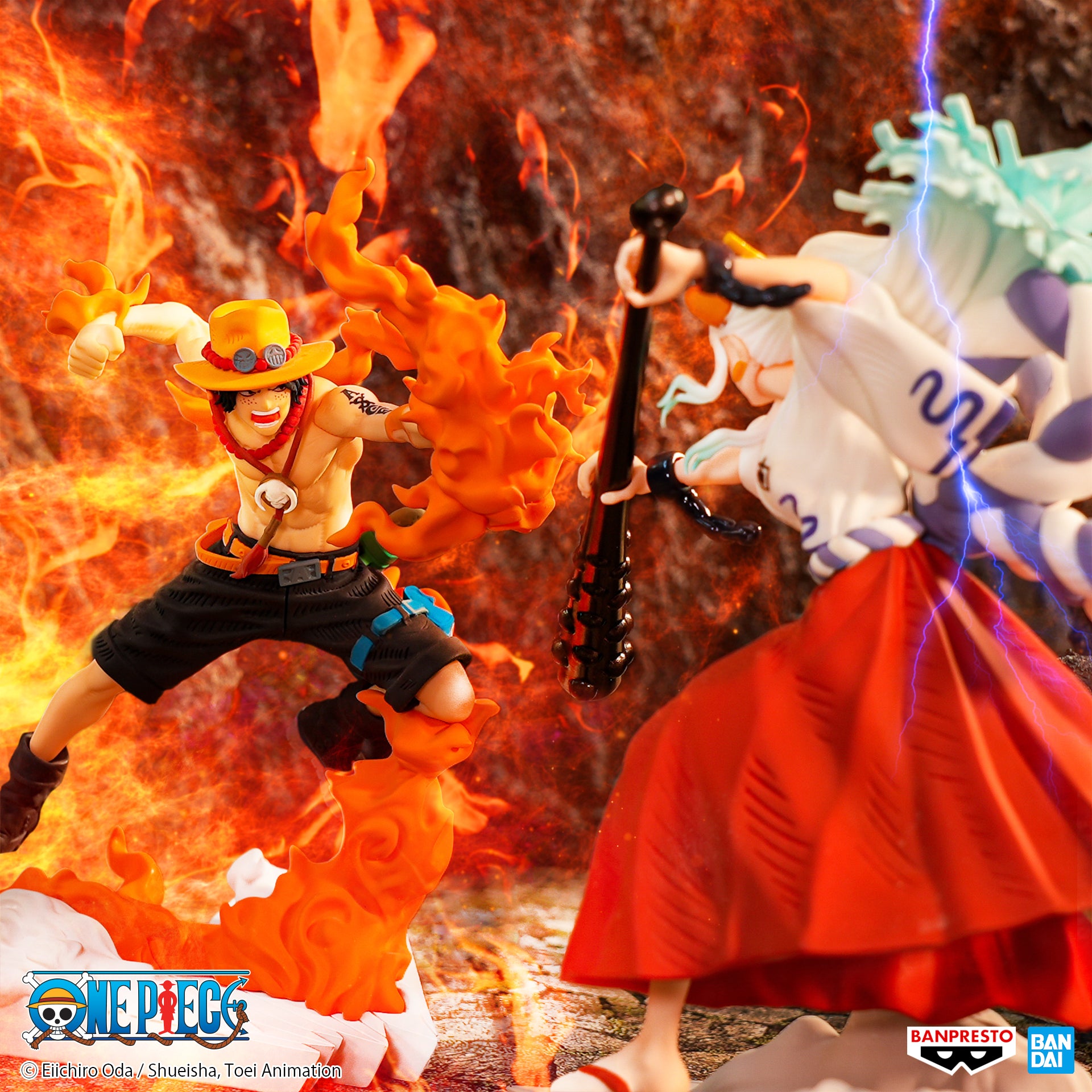 PRE-ORDER One Piece Senkozekkei - Portgas D. Ace vs Yamato [Set of 2]