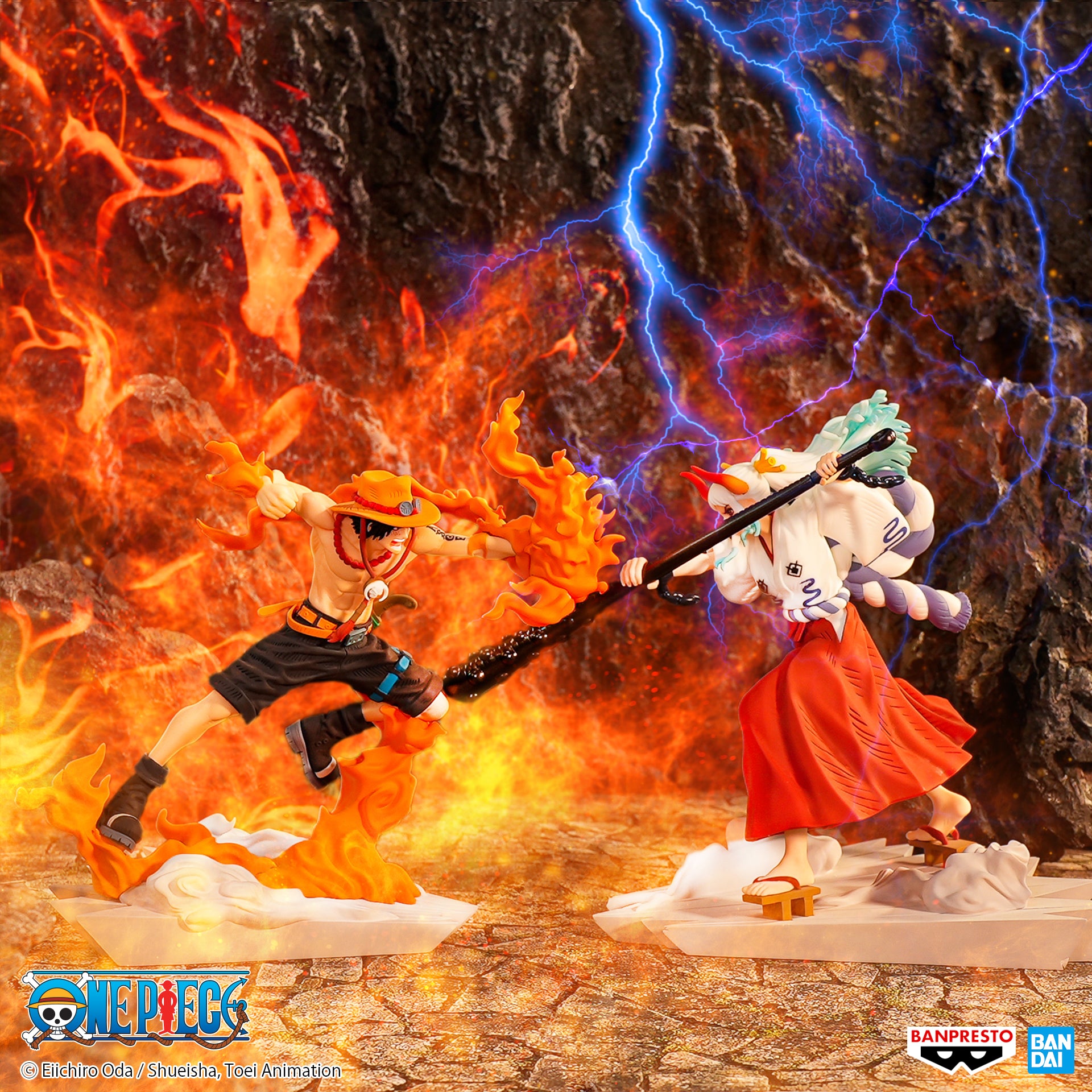 PRE-ORDER One Piece Senkozekkei - Portgas D. Ace vs Yamato [Set of 2]