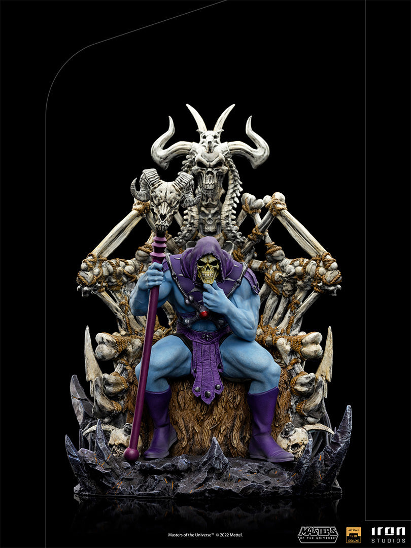 PRE-ORDER The Masters of the Universe - Skeletor on Throne Deluxe Art Scale 1/10