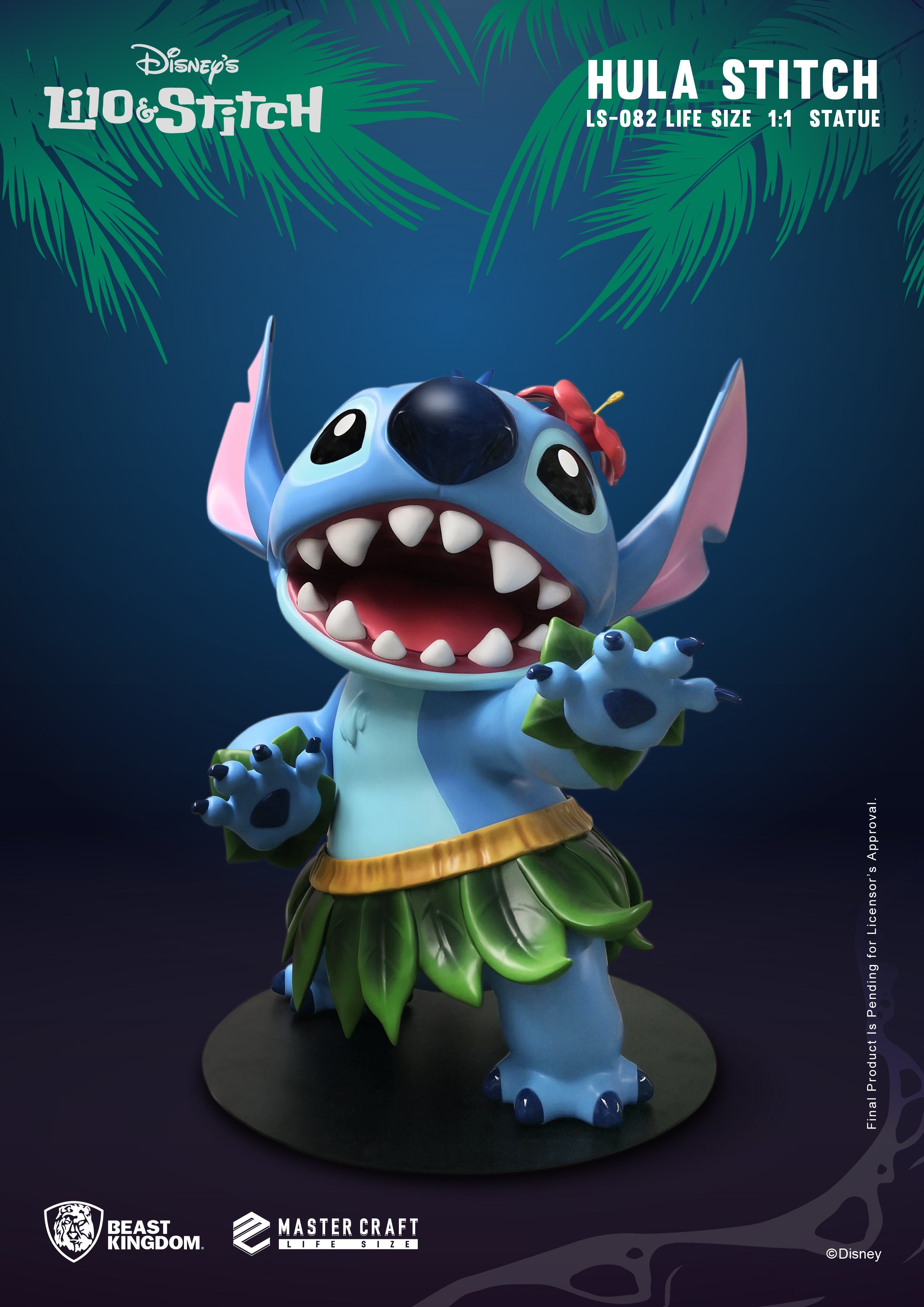 PRE-ORDER Lilo and Stitch Life Size Statue - Hula Stitch