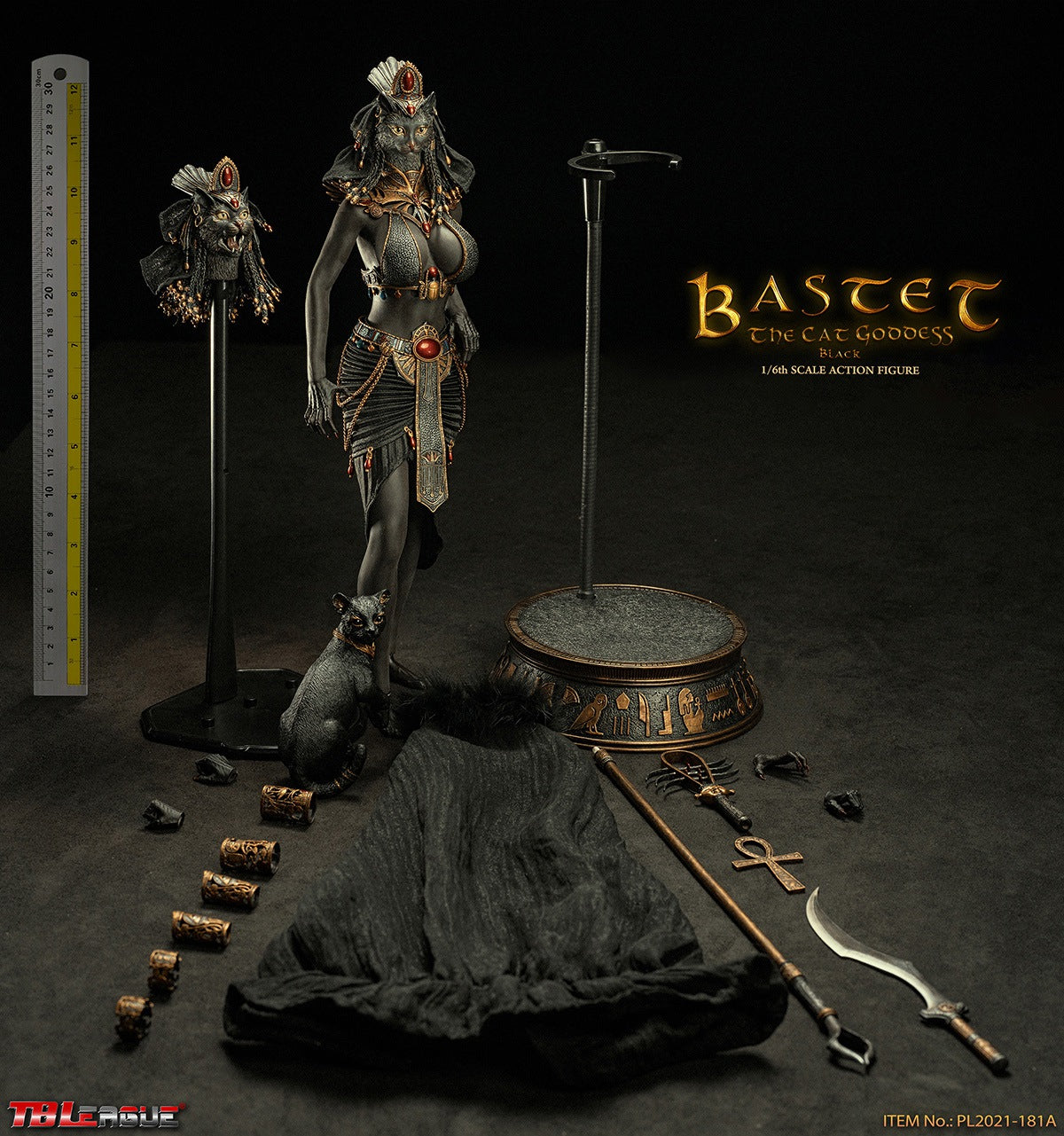 PRE-ORDER Bastet The Cat Goddess: Black 1/6