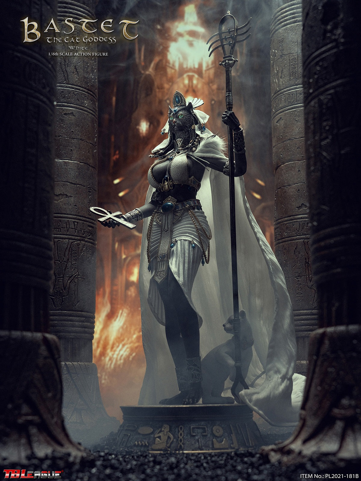 PRE-ORDER Bastet The Cat Goddess: White 1/6