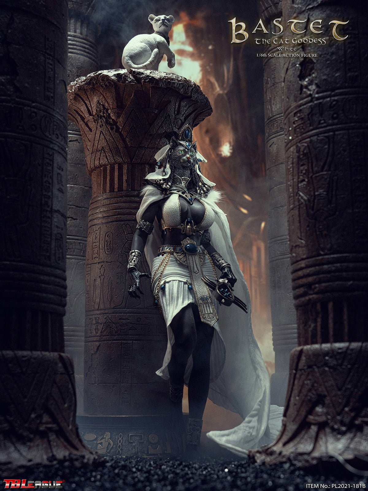 PRE-ORDER Bastet The Cat Goddess: White 1/6