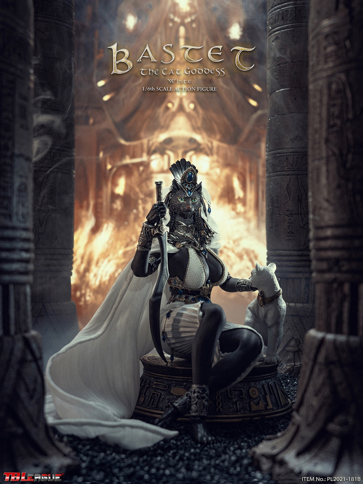PRE-ORDER Bastet The Cat Goddess: White 1/6
