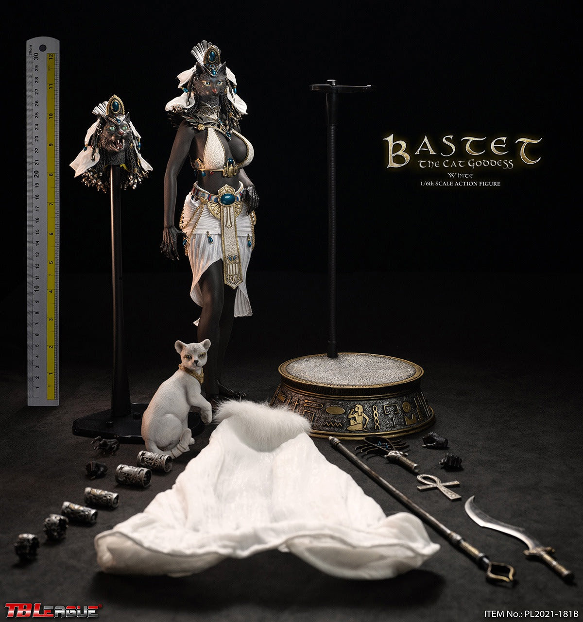 PRE-ORDER Bastet The Cat Goddess: White 1/6