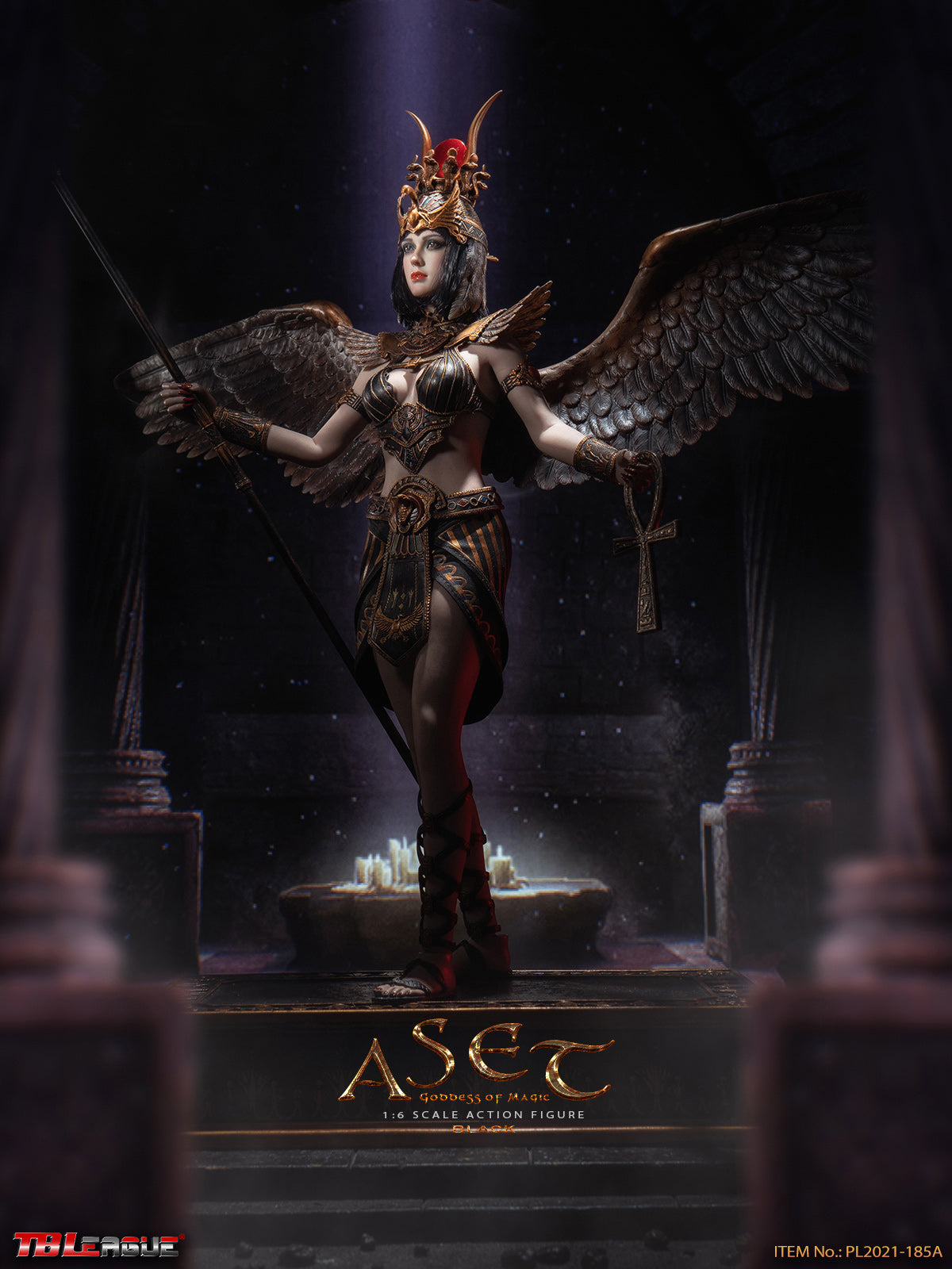 PRE-ORDER Aset Goddess of Magic: Black 1/6