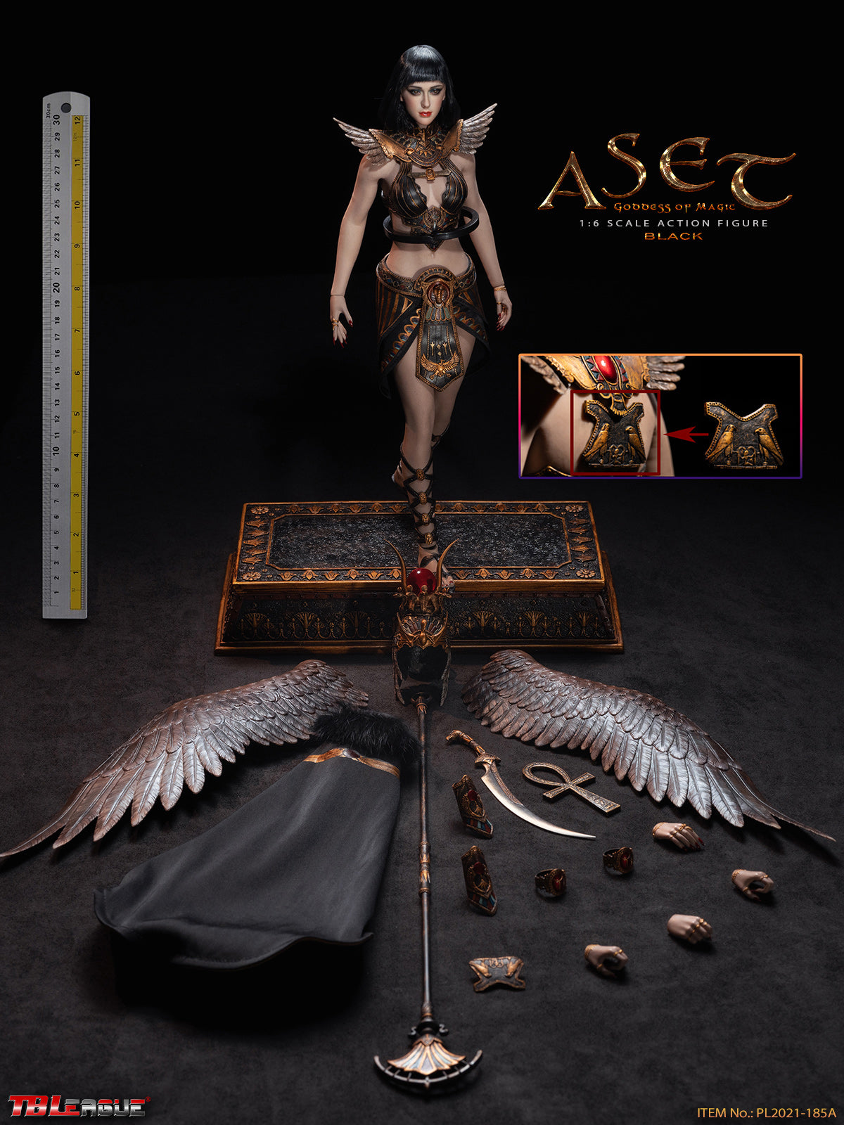 PRE-ORDER Aset Goddess of Magic: Black 1/6