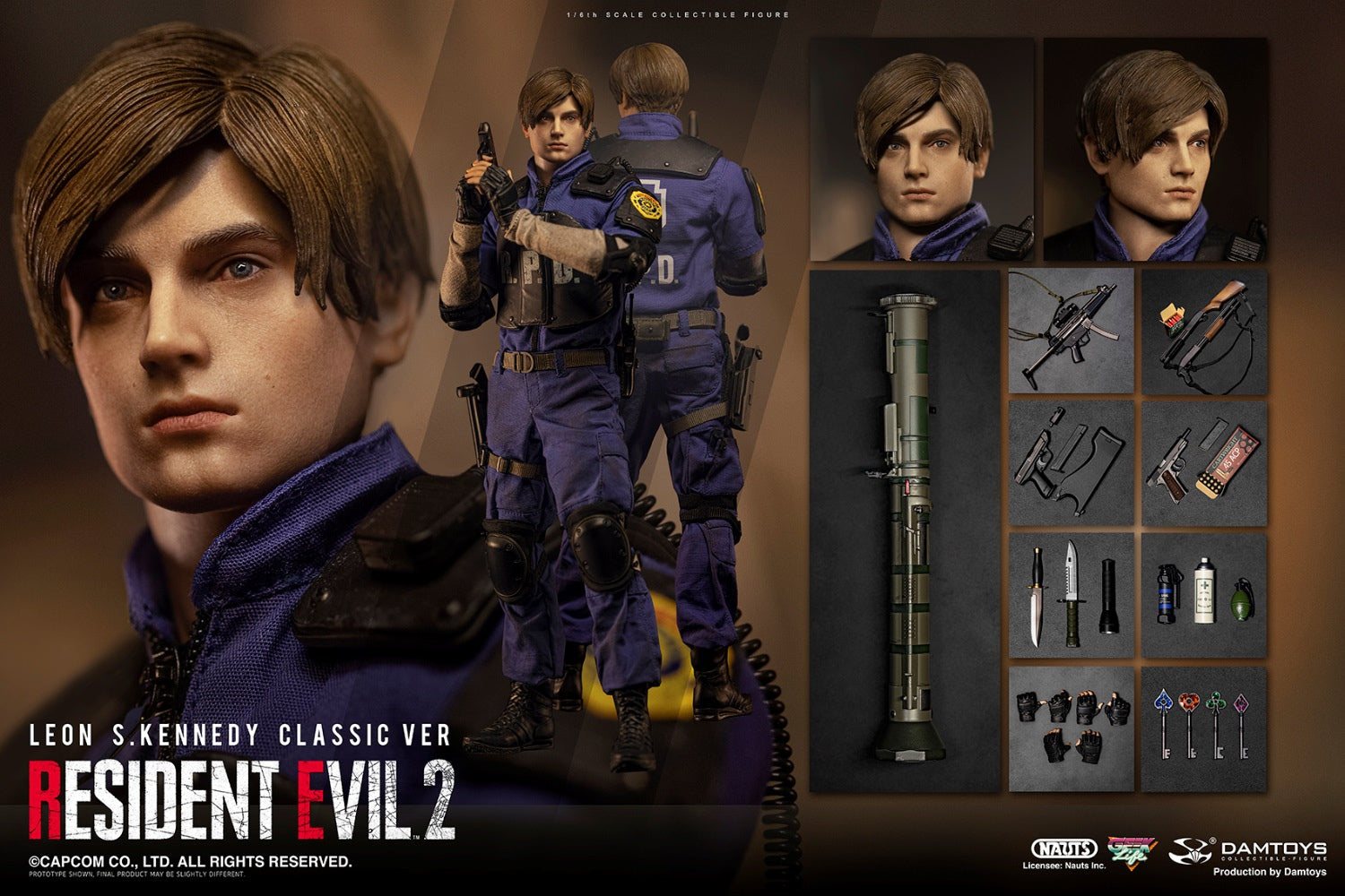 PRE-ORDER Resident Evil 2 - Leon S. Kennedy: Classic Ver. 1/6