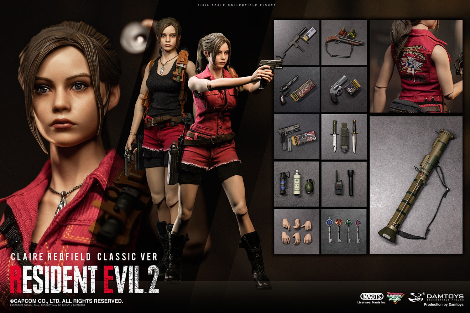 PRE-ORDER Resident Evil 2 - Claire Redfield: Classic Ver. 1/6