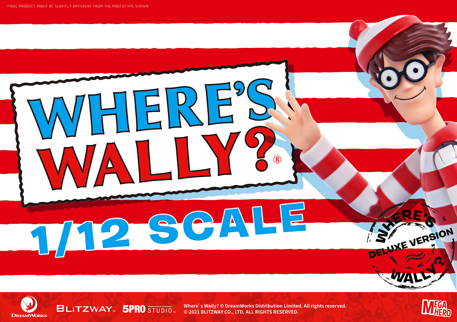 PRE-ORDER Megahero - Where's Wally? - Wally DX 1/12