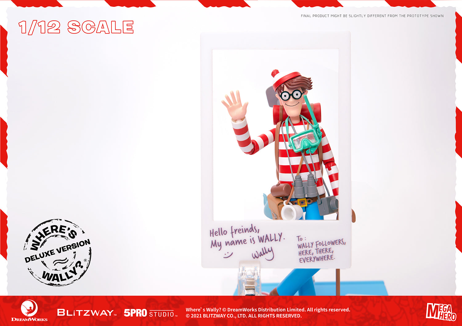 PRE-ORDER Megahero - Where's Wally? - Wally DX 1/12