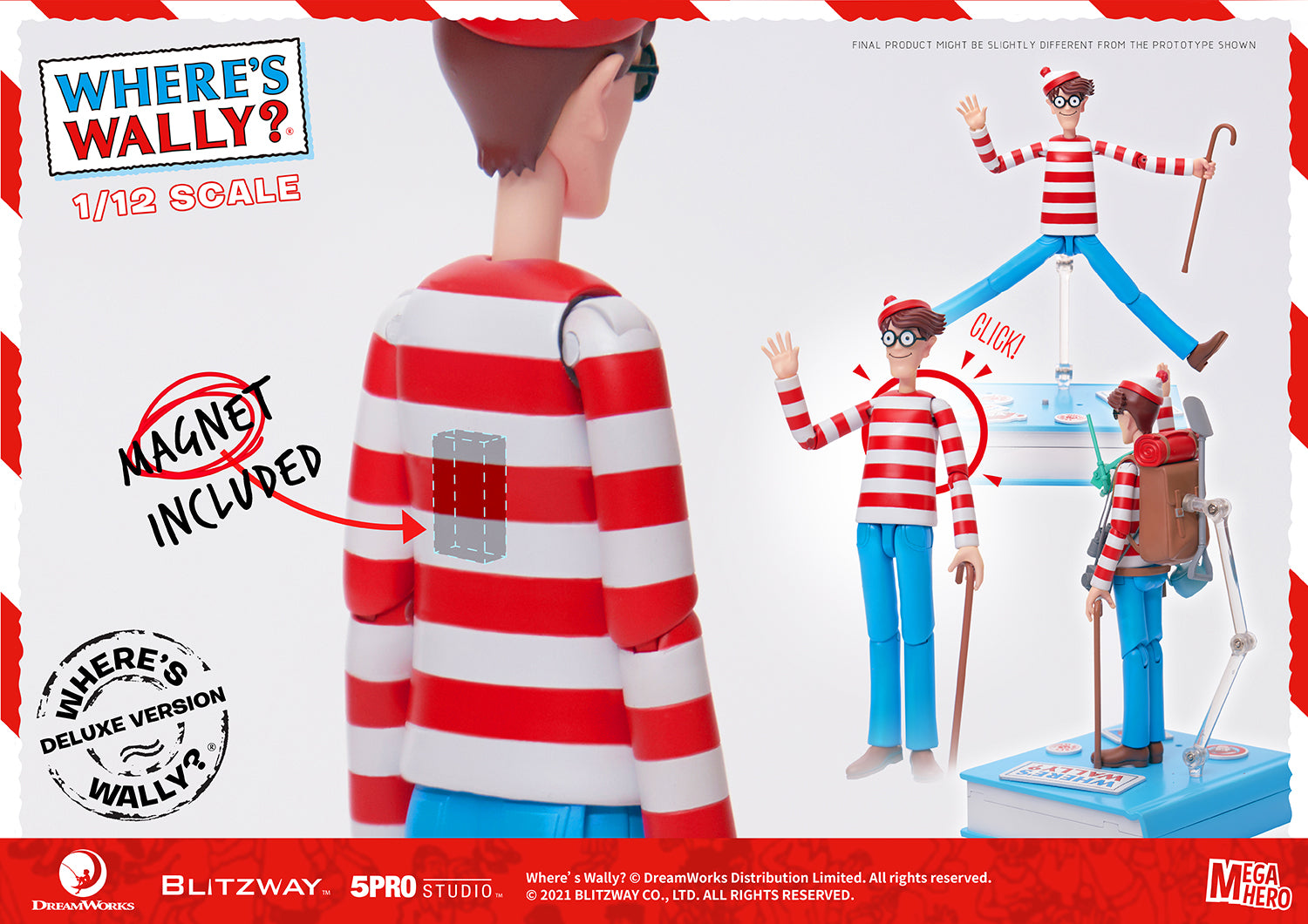 PRE-ORDER Megahero - Where's Wally? - Wally DX 1/12