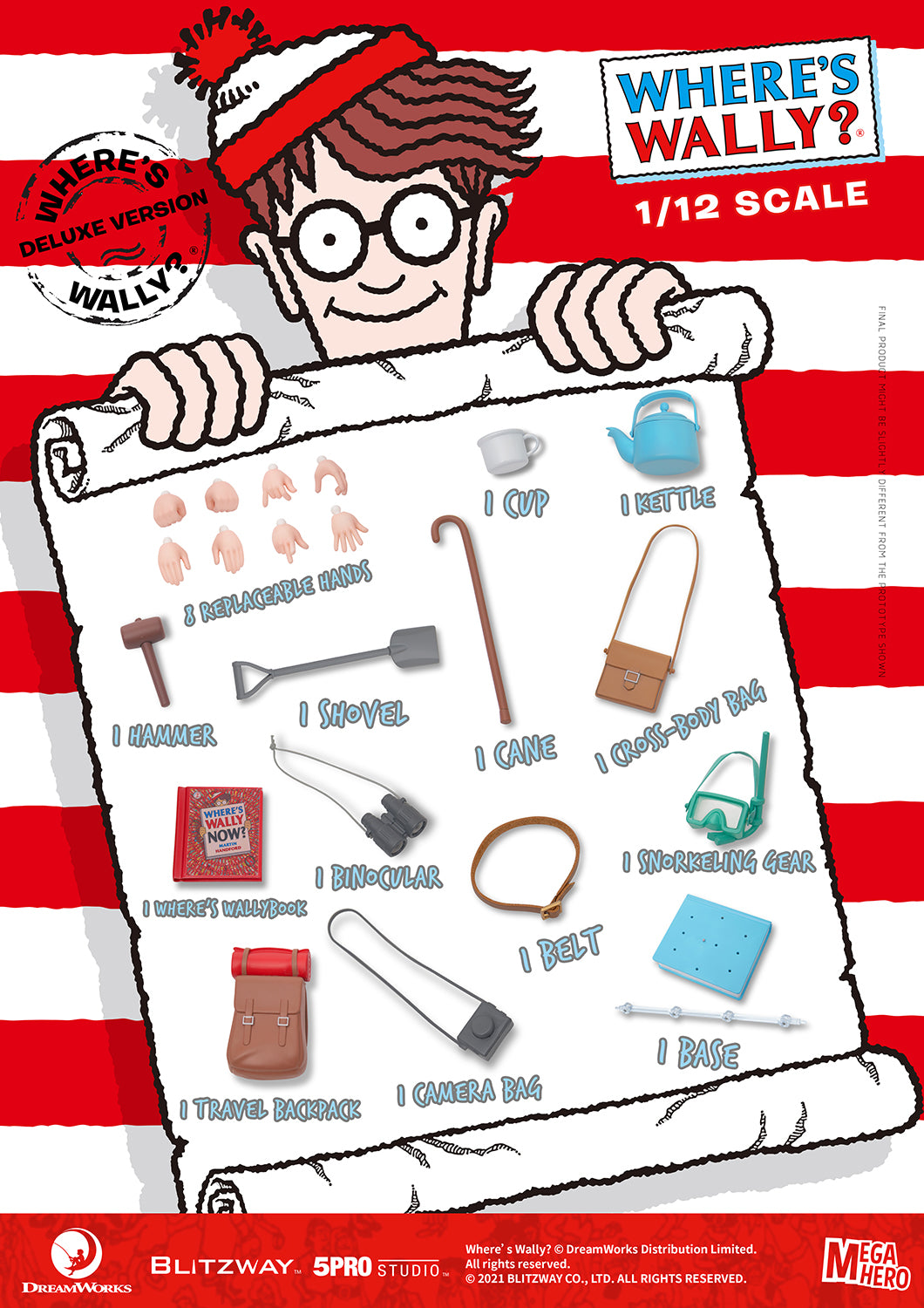 PRE-ORDER Megahero - Where's Wally? - Wally DX 1/12