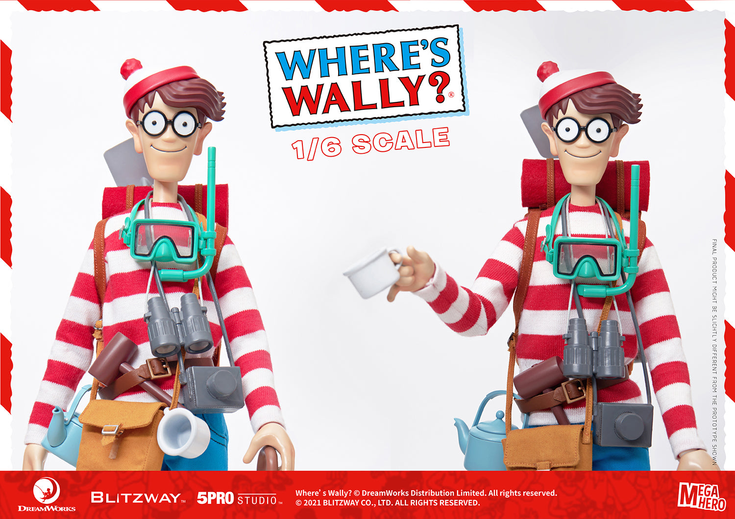 PRE-ORDER Megahero - Where's Wally? - Wally 1/6