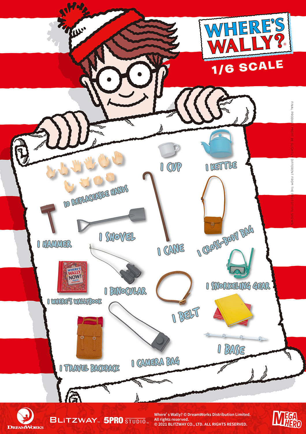 PRE-ORDER Megahero - Where's Wally? - Wally 1/6