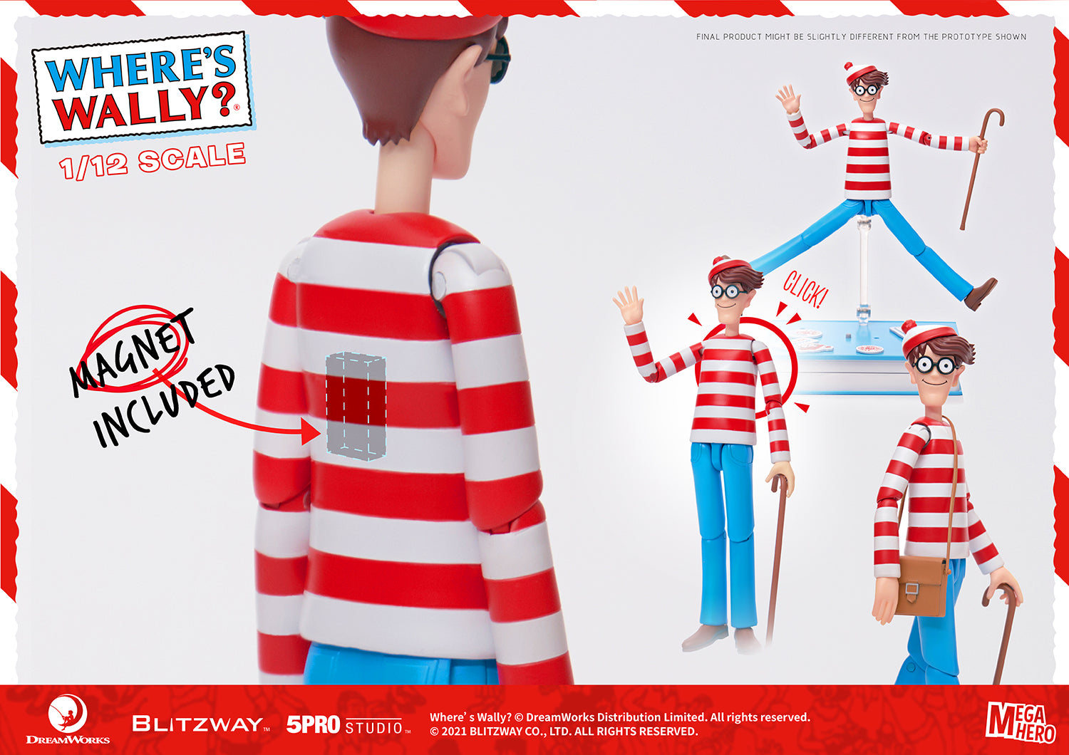PRE-ORDER Megahero - Where's Wally? - Wally 1/12