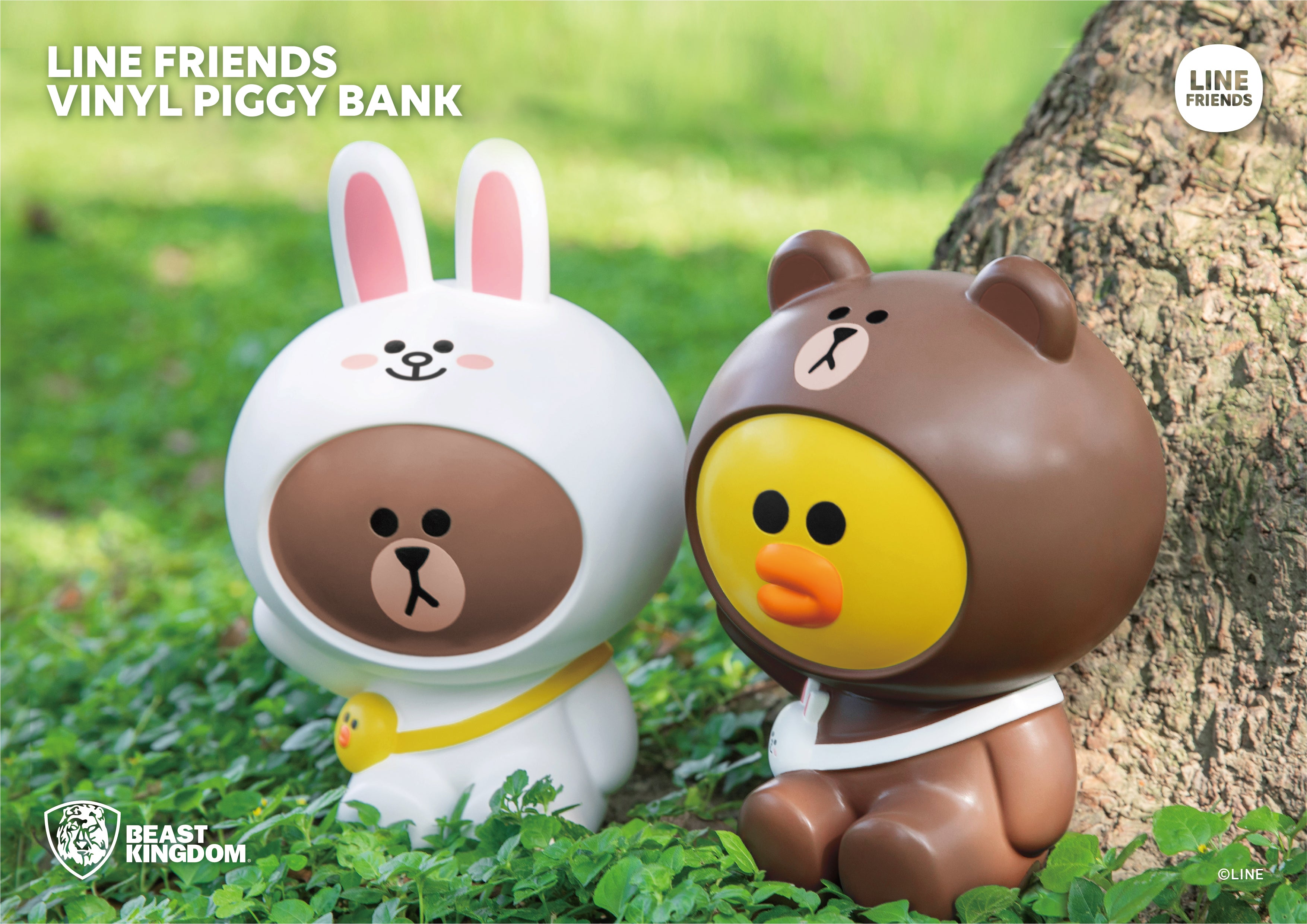 PRE-ORDER Vinyl Piggy Bank - Line Friends - Brown Costume Sally