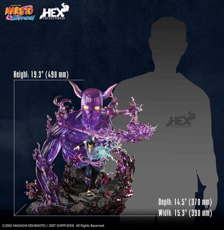 IN-STOCK HEX Collectibles - Naruto Shippuden - Uchiha Sasuke: Kekkei genkai, Mangekyo Sharingan: Susano’o 1/8