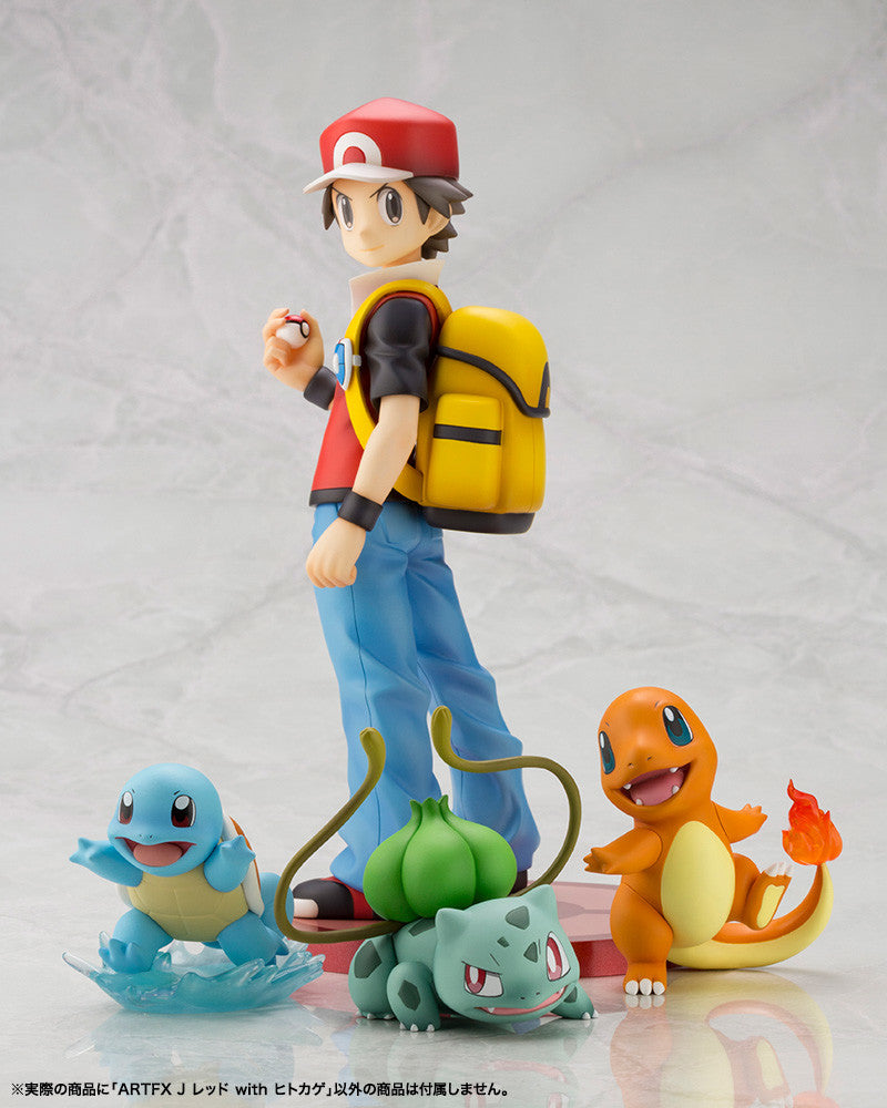 IN-STOCK ARTFX J - Pokémon Figure Series - Red with Hitokage (Charmander)