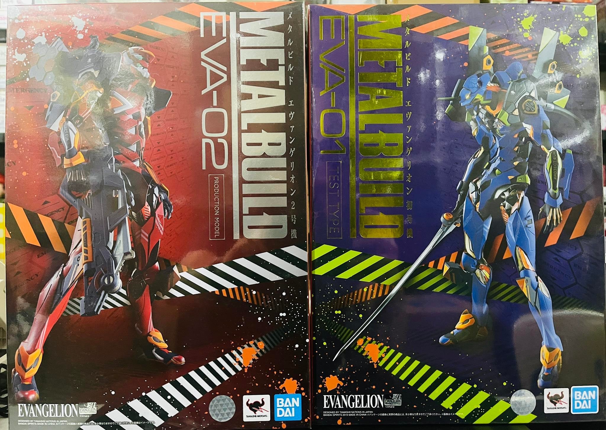IN-STOCK Bandai - Metal Build - Evangelion - EVA-01 & EVA-02 Bundle