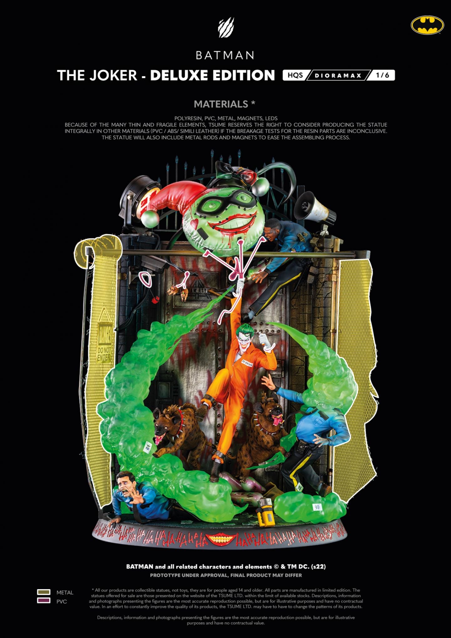 PRE-ORDER HQS Dioramax - The Joker: Deluxe Edition 1/6