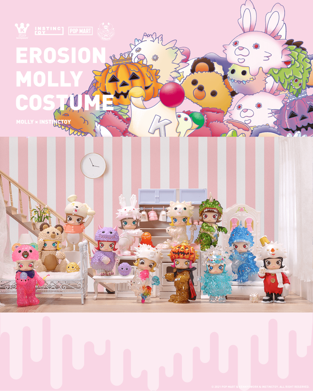 MOLLY × INSTINCTOY - Molly The Painter - Erosion Molly Costume Series [Box of 12]
