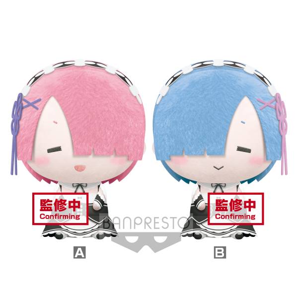 PRE-ORDER Re:ZERO -Starting Life in Another World Big Plush - Ram & Rem [Set of 2]