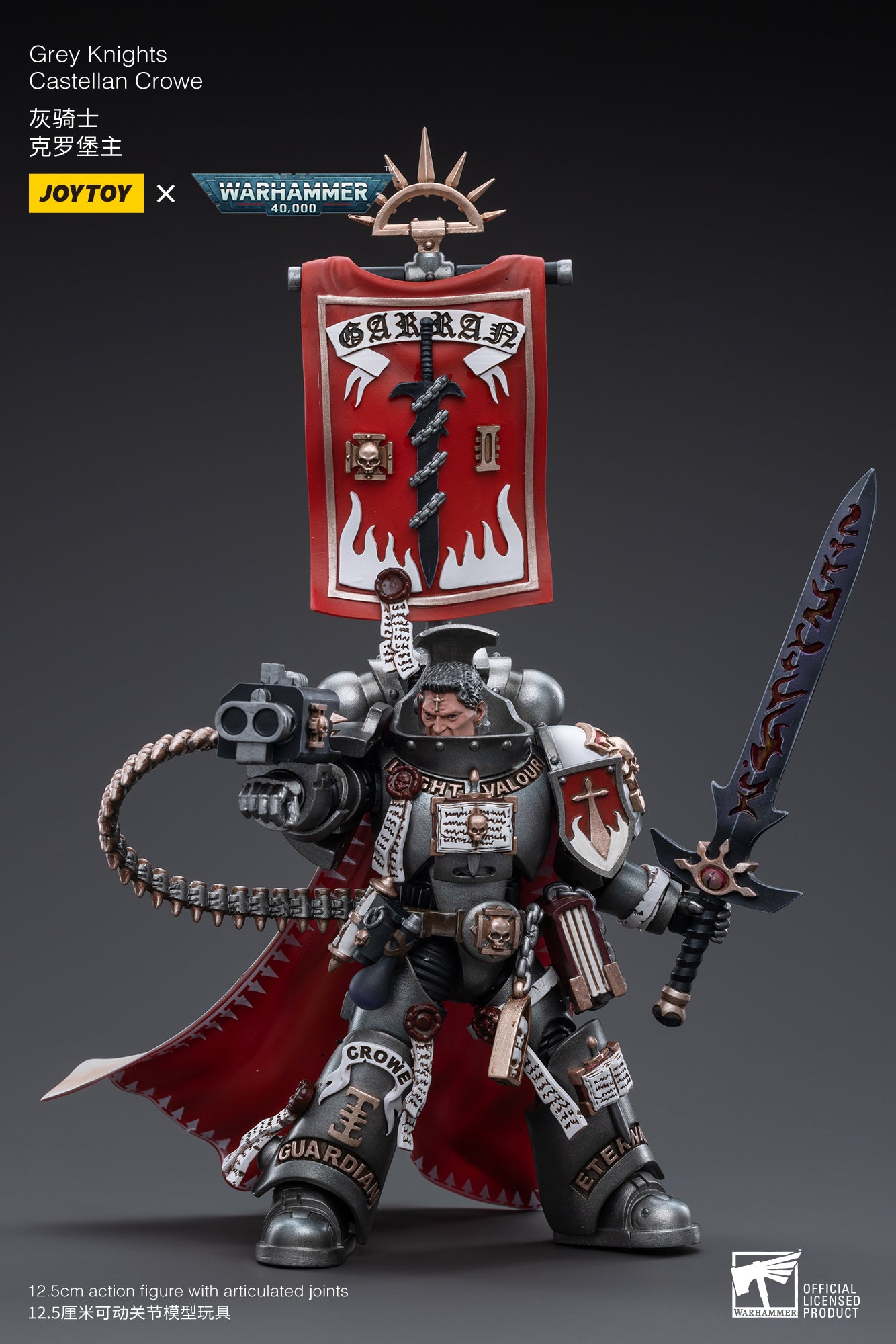 PRE-ORDER Warhammer 40K - Grey Knights - Castellan Crowe 1/18