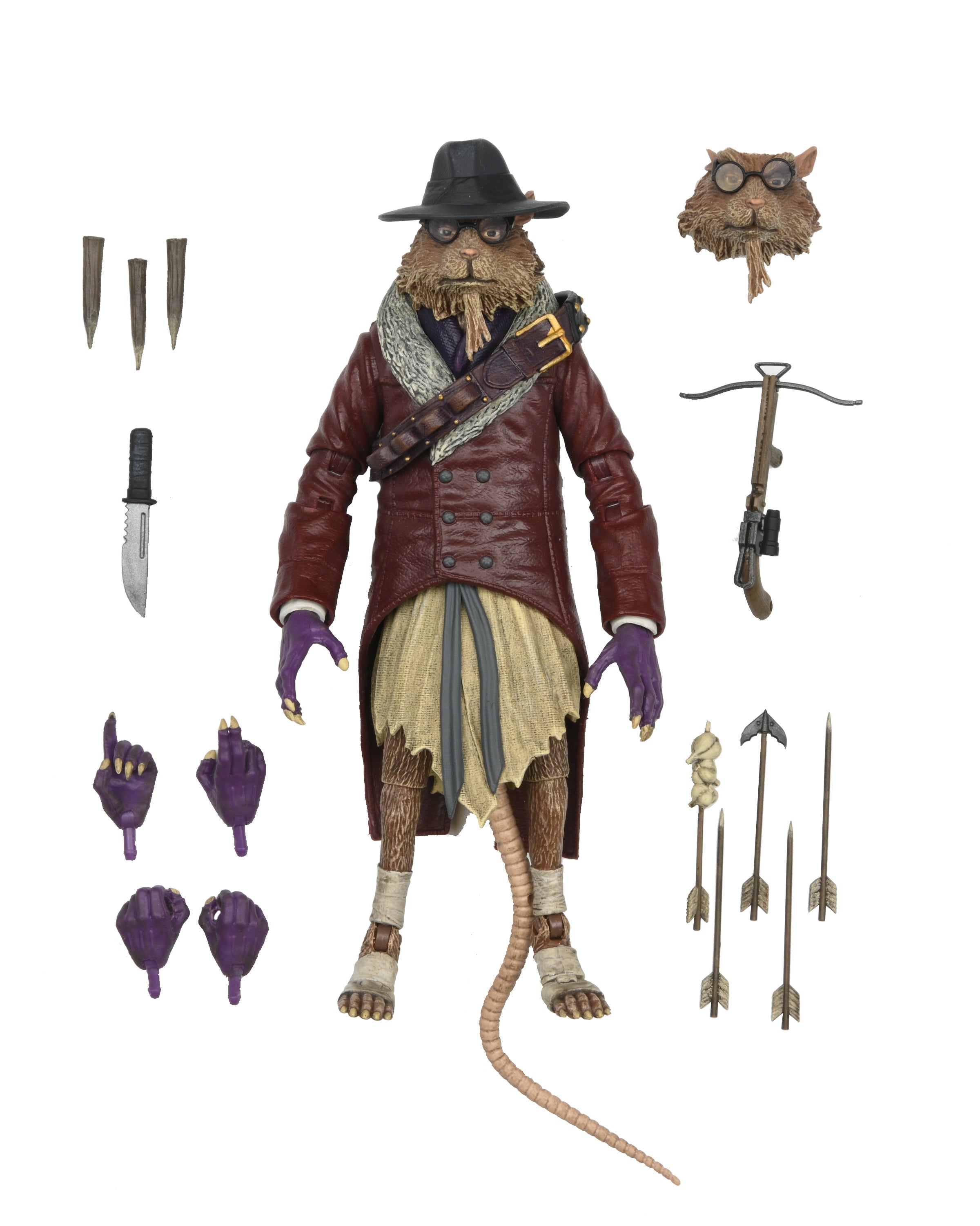 PRE-ORDER 7-inch Action Figure - Universal Monster x TMNT - Ultimate Splinter as Van Helsing
