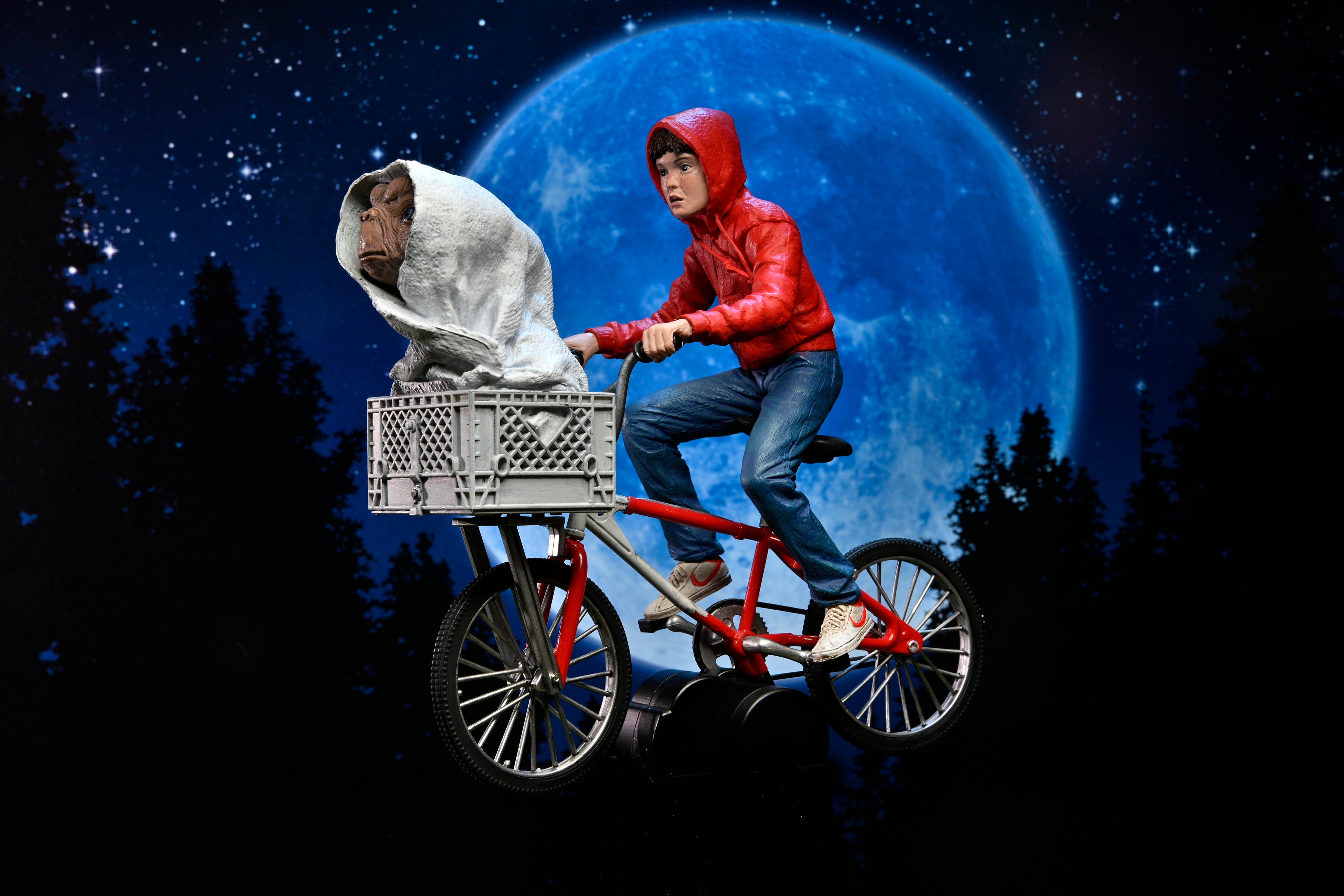 PRE-ORDER 7-inch Action Figure - E.T. 40th Anniversary - Elliot & E.T. on Bicycle