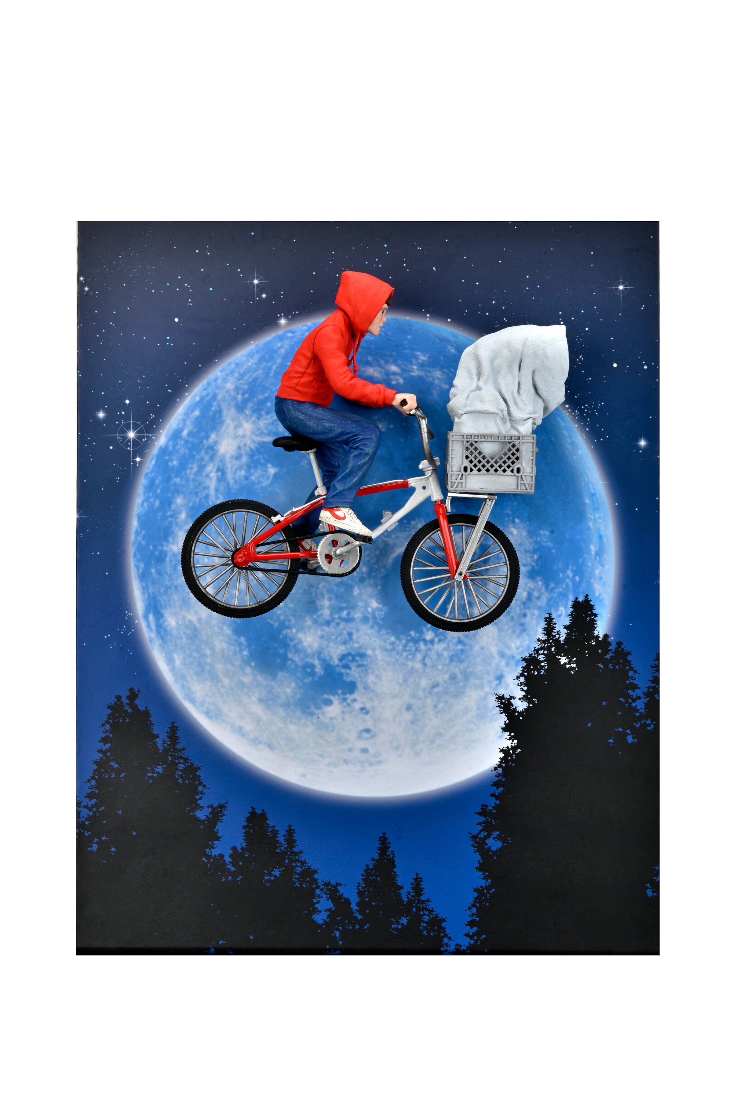 PRE-ORDER 7-inch Action Figure - E.T. 40th Anniversary - Elliot & E.T. on Bicycle