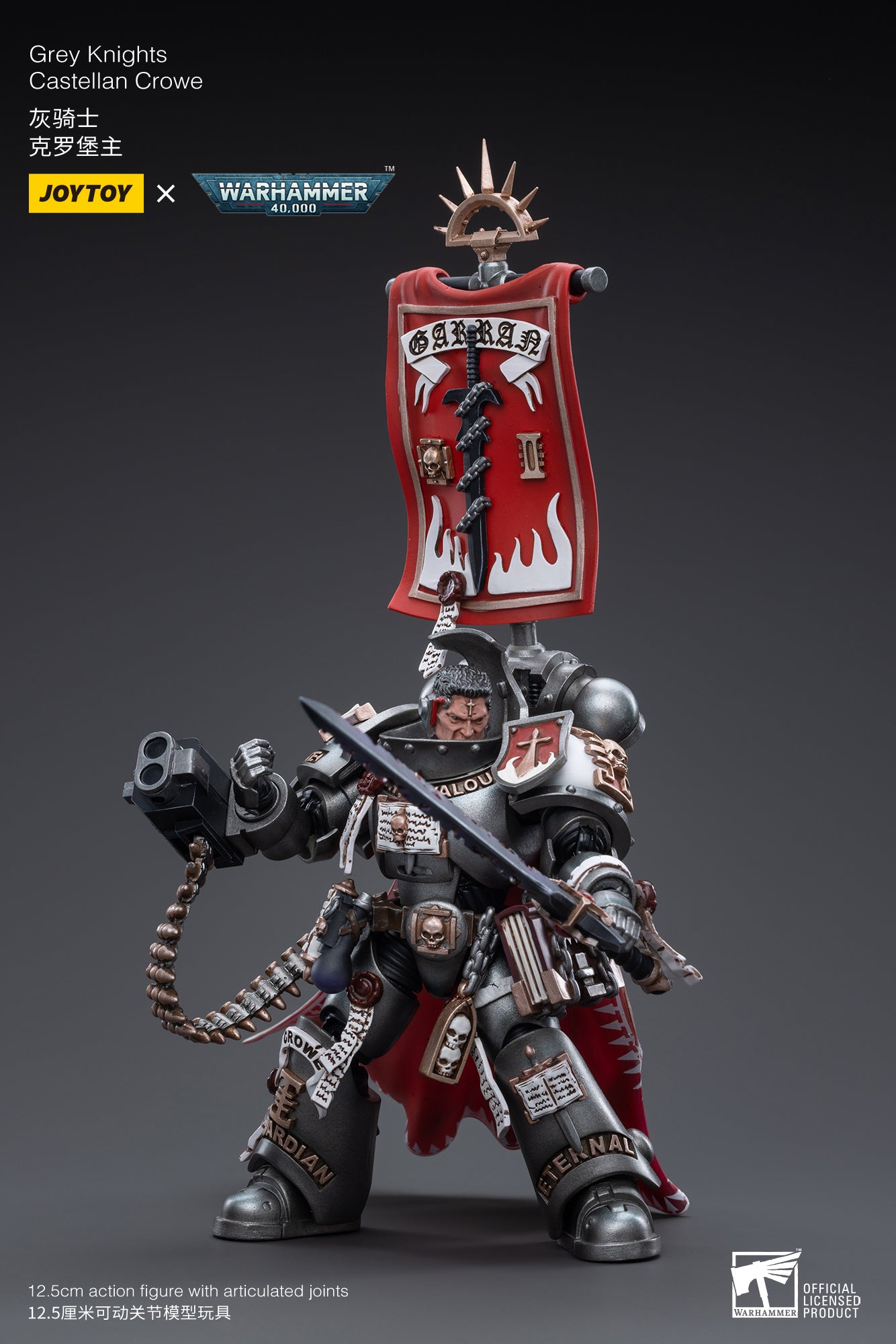 PRE-ORDER Warhammer 40K - Grey Knights - Castellan Crowe 1/18