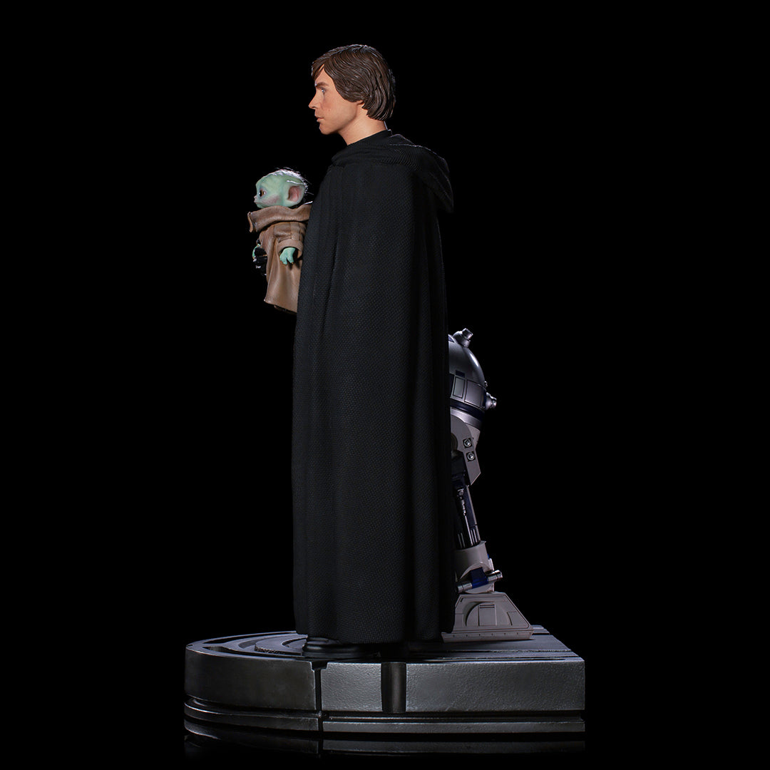 PRE-ORDER Star Wars: The Mandalorian - Luke Skywalker, R2-D2 and Grogu Legacy Replica 1/4