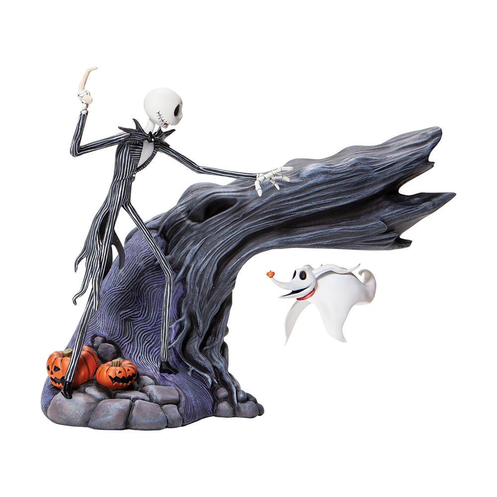 PRE-ORDER Grand Jester Collection - MAGNETIC LEVITATING - Nightmare Before Christmas - Jack Playing Fetch with Zero